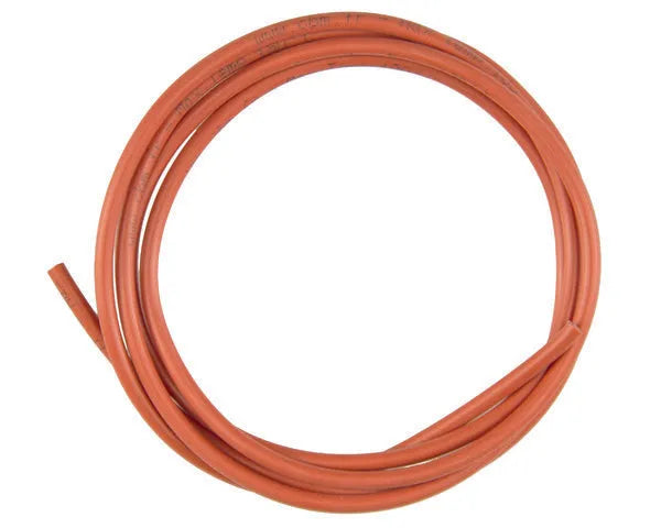 Kabel silikonowy czerwony ø4mm 1 metr