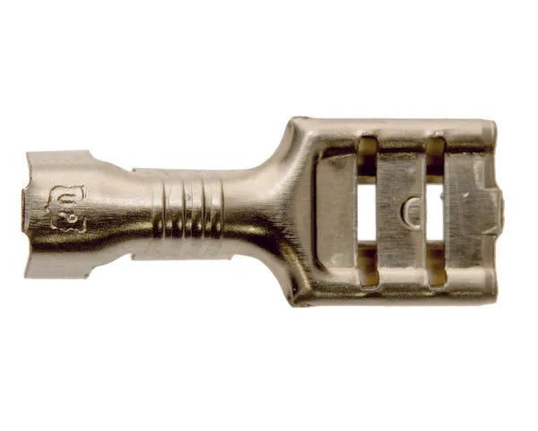 Złącze żeńskie FASTON 6,3 mm stal niklowana