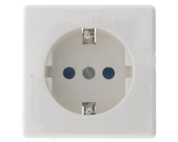 Biała powierzchniowa podstawka Schuko 16A 250V | AS07101