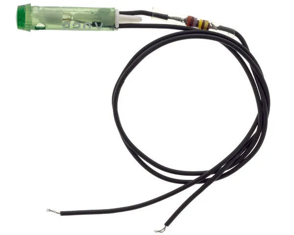 Zielona lampa neonowa ø 6mm 220v s183
