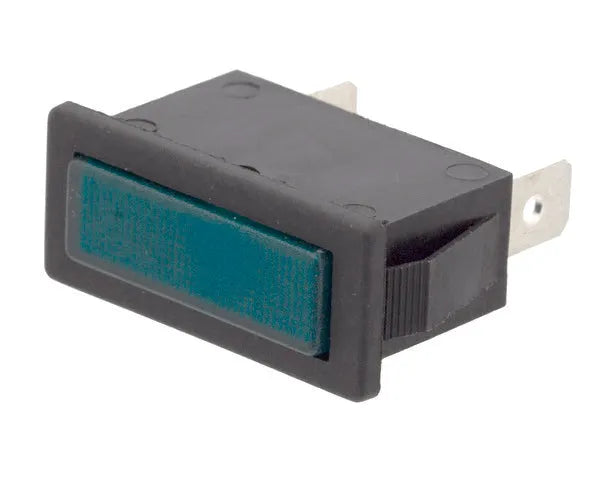 Lampka kontrolna zamrażarki zielona 14x32 mm.