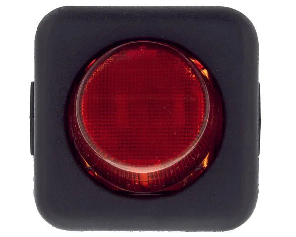 Wyłącznik jednobiegunowy czerwony 25x25mm wskaźnik