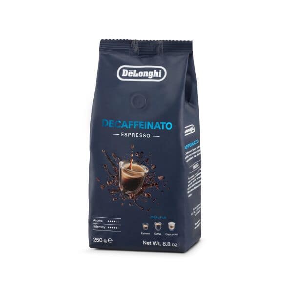 DeLonghi Kawa ziarnista bezkofeinowa 50% Arabica, 50% Robusta. 250 g DLSC603 AS00000174