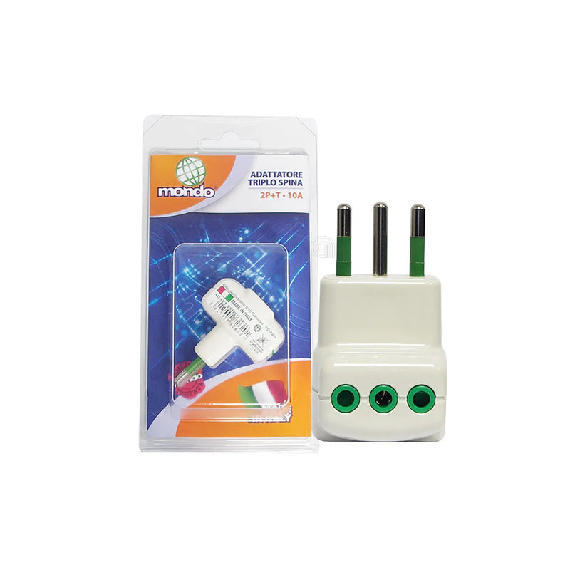 GBC - ROZDZIELACZ POTRÓJNY Z WTYCZKĄ WŁOSKĄ 10A - AST-55301166