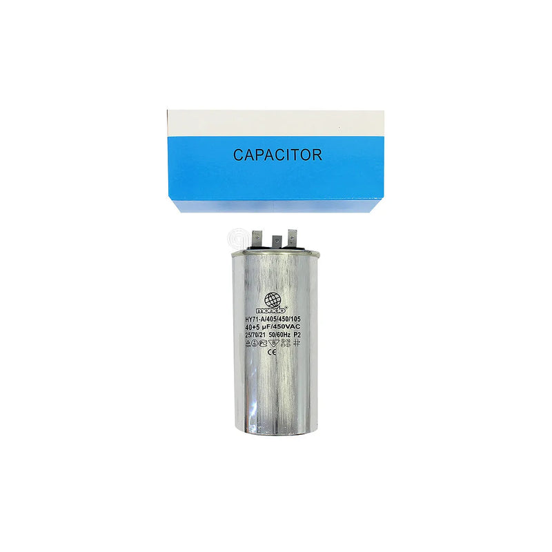 UNIVERSAL - Kondensator metalowy podwójny 40uF + 5uF 450V do lodówki - AST-00230355