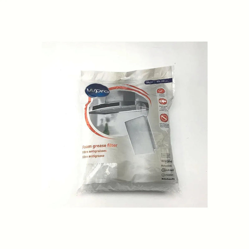 Oryginalny metalowy filtr 47x97 do okapu Whirlpool Indesit