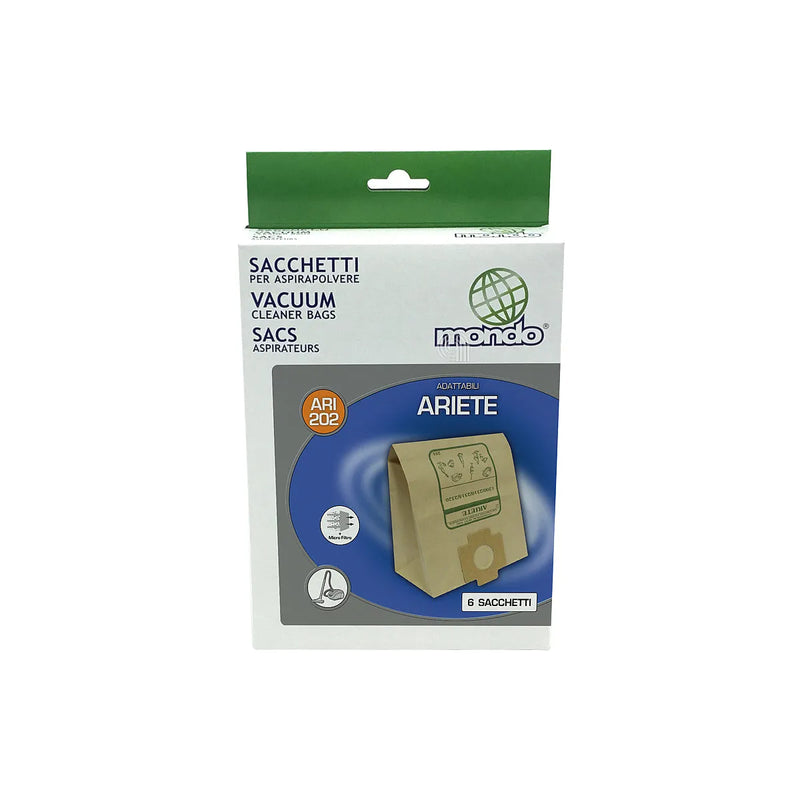 ARIETE - Zestaw 6 worków do odkurzacza - AST-ARI202