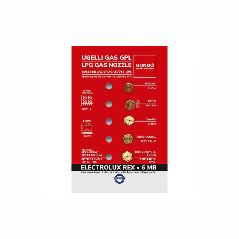 ELECTROLUX, ZANUSSI, UNIVERSALE, MONDO - Wtryskiwacze gazu do płyty grzewczej - AST-00537507