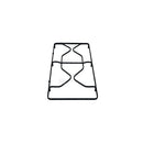 RICAMBI CUCINA - Emaliowana lewa kratka do płyty kuchennej - P2565