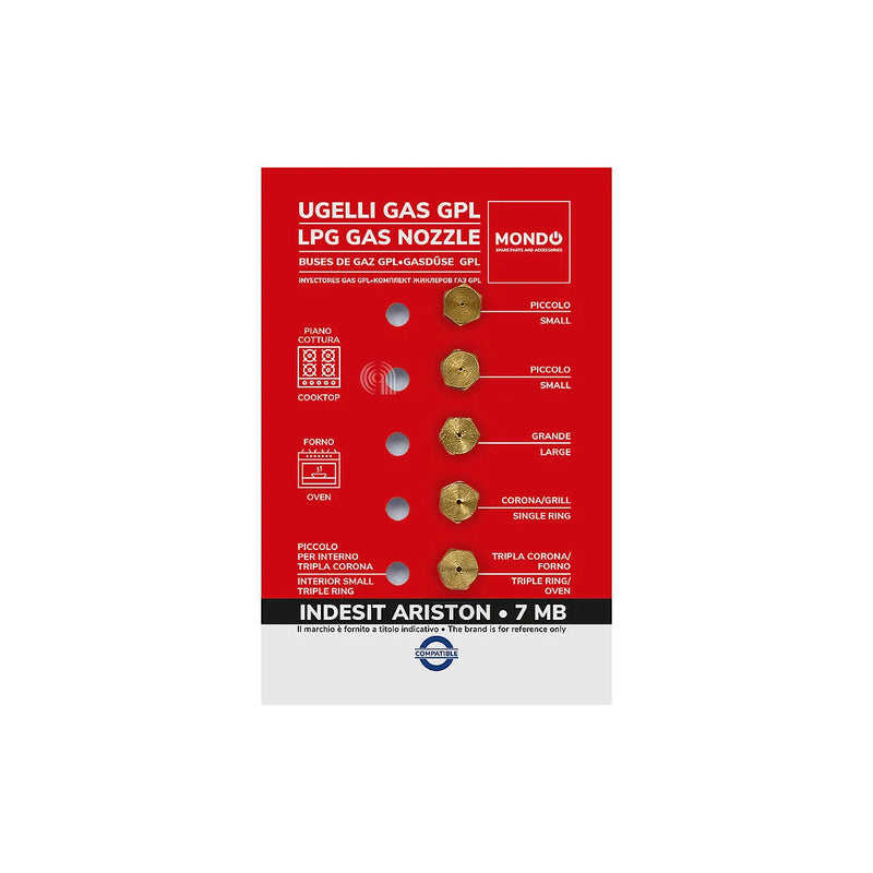 WHIRLPOOL, ARISTON, INDESIT, UNIVERSALE, MONDO - Wtryskiwacze gazu LPG do płyty grzewczej - AST-00537511