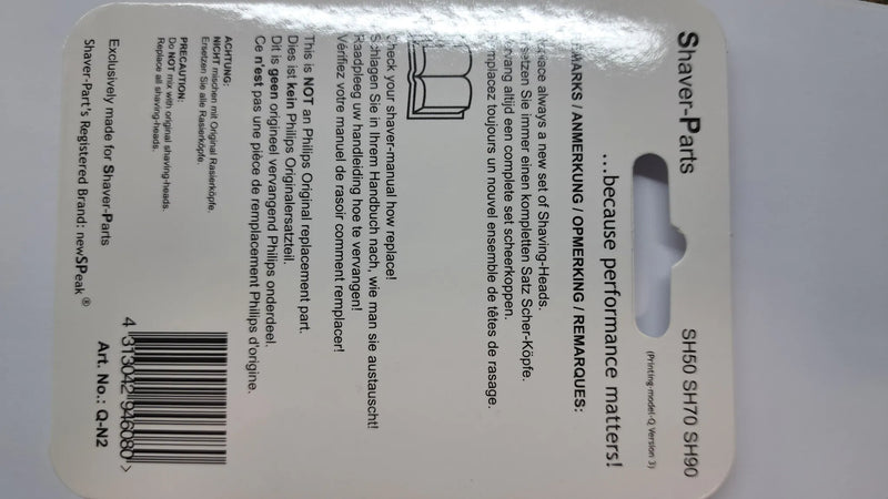 Ostrza do golarki Philips RQ10 i RQ12 SH70/70