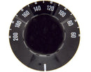Mando termostat 60-200ºC czarny