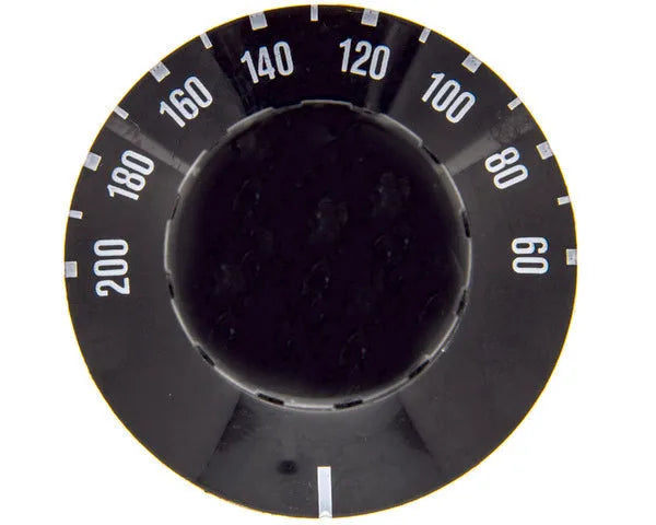 Mando termostat 60-200ºC czarny