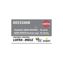 LOFRA, MIELE, CZĘŚCI ZAMIENNE DO KUCHNI - Półszybka Talerzyk do Płyty Grzewczej - 03190118