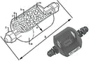 Filtr osuszający 1/2'' gwintowany 1780 g | STANDARD: 03VF610