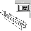 Uchwyt jednostki zewnętrznej 98 cm. elewacja