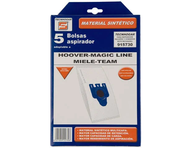 SACO ODKURZACZA SYNTETYCZNEGO HOOVER 5 SZT.