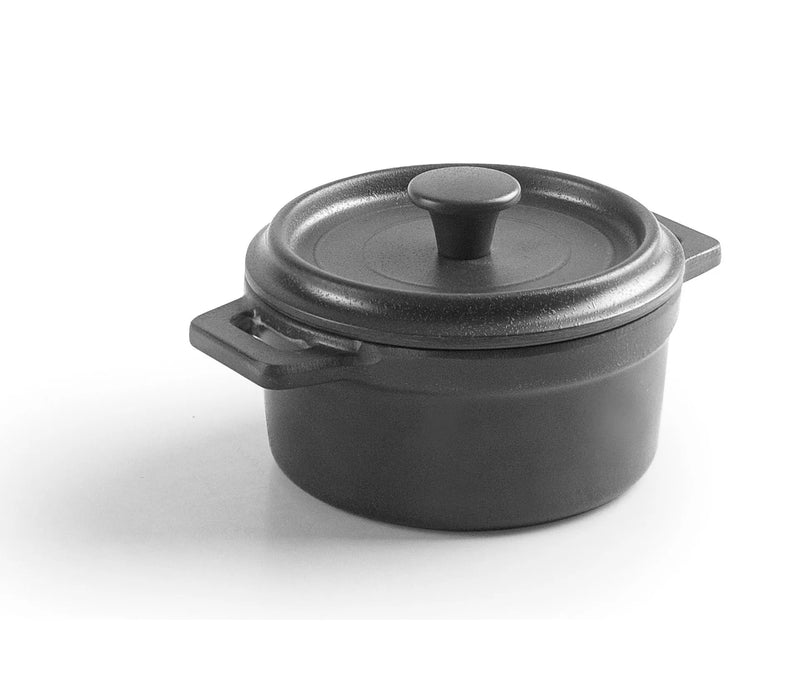 LACOR Cacerola con tapa de melamina mini-cocotte Grey 63400