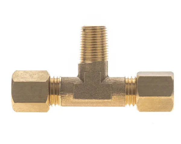 Złącze stożkowe 1/4" SAE stożek x 1/8" GAZ/NPT x 1/4" SAE stożek