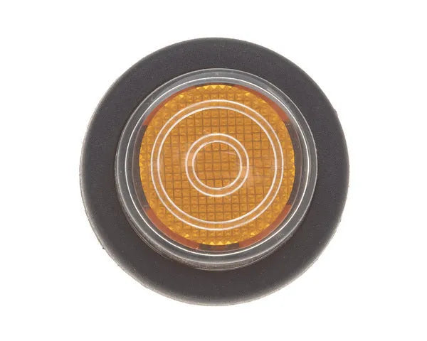 Przycisk bursztynowy z osłoną ø25 mm 230v
