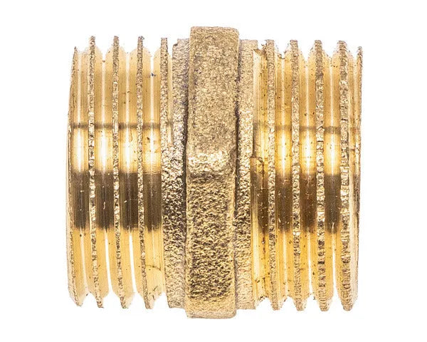 ZŁĄCZKA MOSIĘŻNA Z GWINTEM 1/2" Mx1/2" M