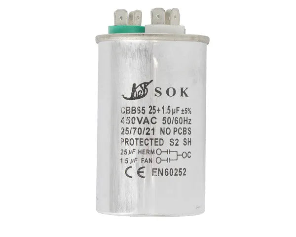 Kondensator roboczy 25µF + 1,5µF 450V