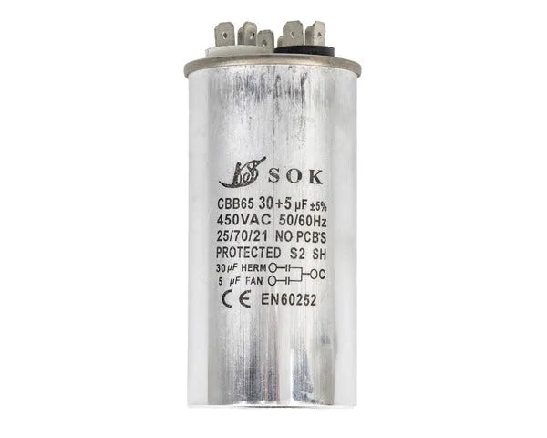 Kondensator roboczy 30µF + 5µF 450V do klimatyzacji DCE