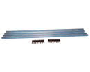 Kratka wentylacyjna 900x122mm stal nierdzewna matowa