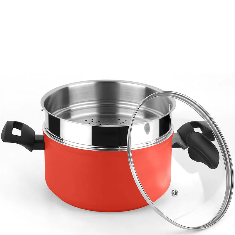 FAGOR Olla MAXIMA ROJA + STEAMER Ø20