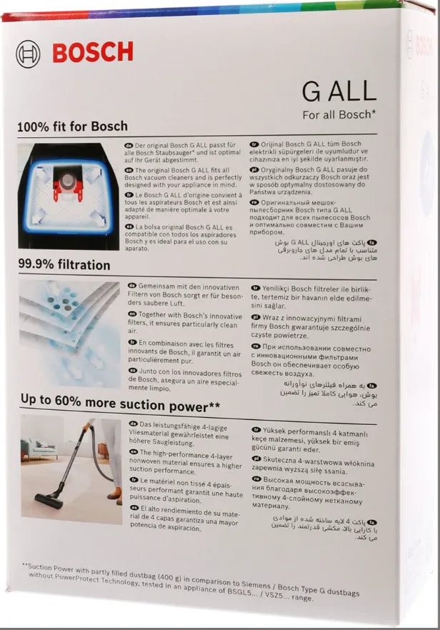 Bolsas de aspirador Tipo G ALL Bosch original 17003048