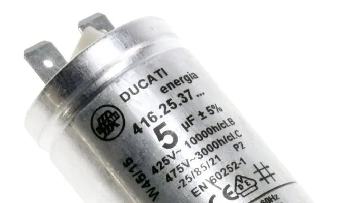Kondensator do silnika wentylatora suszarki bębnowej Electrolux, AEG 1125427003