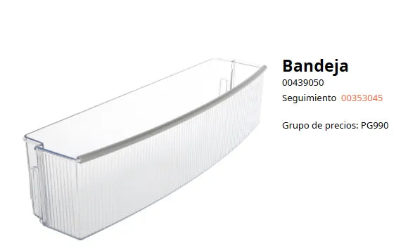 Taca na butelki do lodówki Neff 00353045