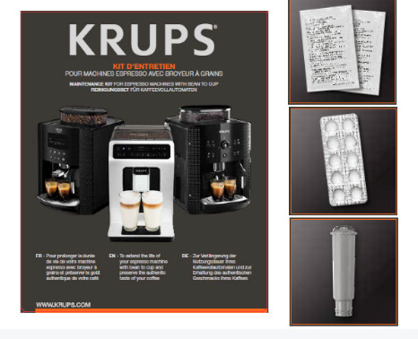 Kit limpiador desincrustante cafetera Krups XS530010