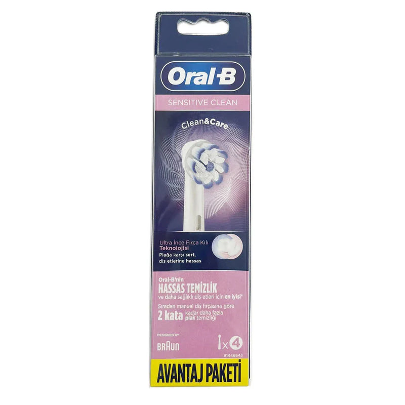 Szczoteczka do zębów Braun Oral-B Sensitive Clean - 4 sztuki