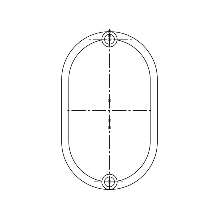 Zaślepka na śrubę do klamki drzwi Electrolux 7809 o wymiarach 15,5x9,4mm 2230415339