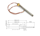 Opór do pieca na pellet 140mm x 9.9mm 3/8 250W HT62650