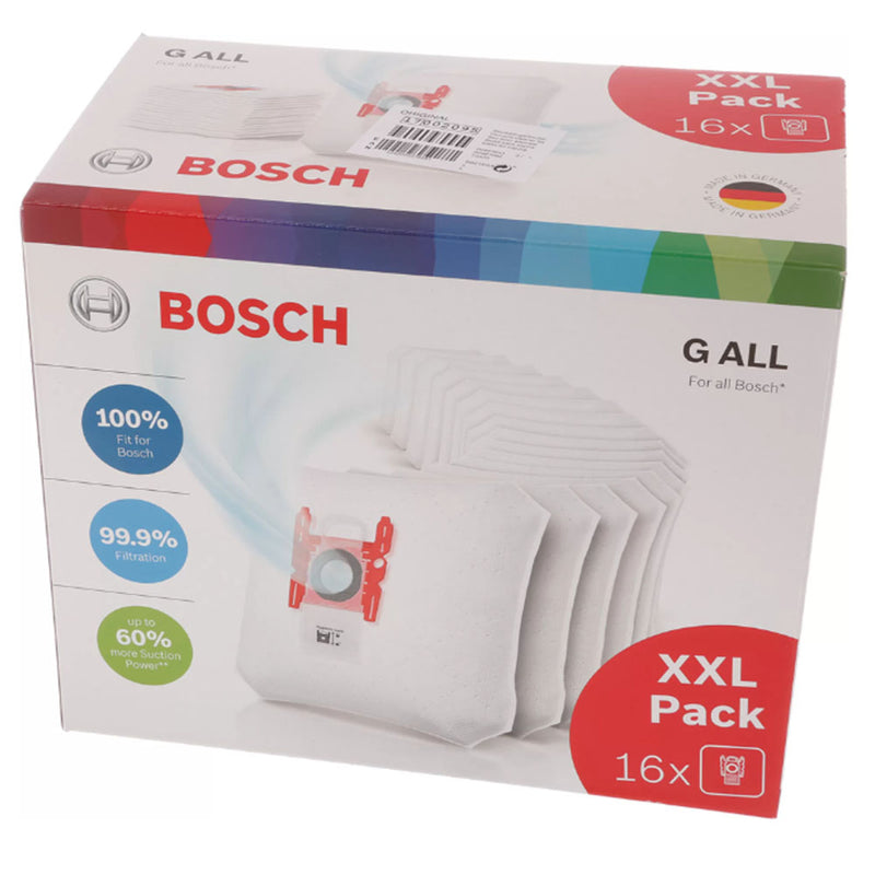 Pack 16 bolsas aspirador Bosch 17002095